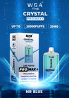 The Crystal Pro Max + 10000 Desechable Vape (Caja de 10)